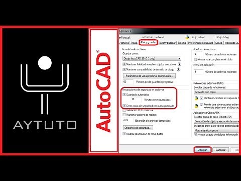 Activar el guardado automático en AUTOCAD