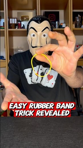 Easy rubber band trick revealed 🪄#magic #tricks #magictricks #foryou