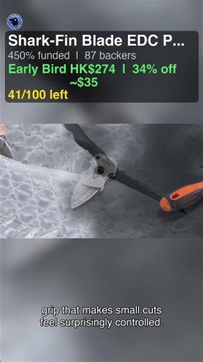 Shark-FinBlade KIZER 34%off Early Bird #shorts #kickstarter #earlybird #tech #crowdfunding #techtok