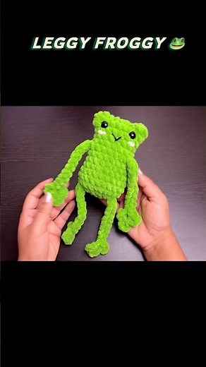 Crochet Leggy Froggy Tutorial 🐸 #crochet #amigurumi #crochetfrog