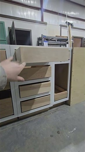 Drawer boxes installed✔️ #woodworking #dovetail #softclose