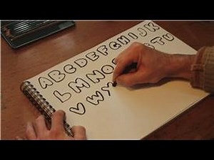 Drawing Practice : How to Draw the Alphabet in Bubble Letters