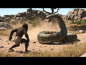 Life 3.5 Million Years Ago | A Prehistoric Human Confronts a Giant Ancient Python