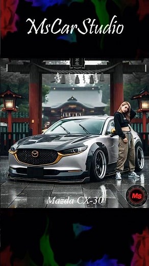 Mazda CX-30 Lowdown Custom JDM #mazda #cx30 #stancenation #ai #widebody #jdm