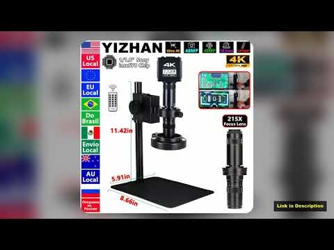 4K Digital Microscope For Soldering 48MP HDMI USB Microscope Camera With 118 HD imx678 Sensor 215X