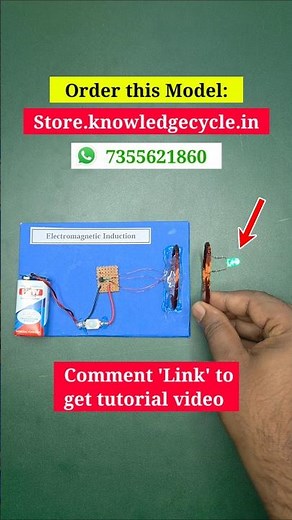 Electromagnetic Induction Working Model Class 12 | Physics Project Class 12