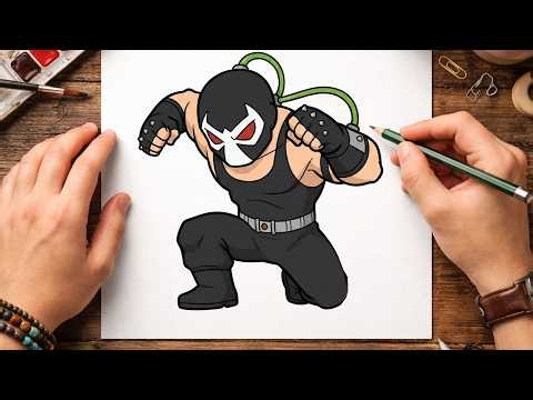 How to Draw Bane | Step-by-Step: Batman's Enemy