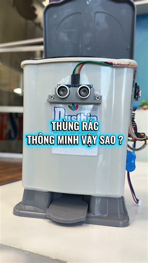 Thùng rác thông minh có âm thanh khi đóng mở nắp #arduinoproject #arduino