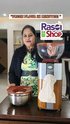 Shilpi Jain | Content Creator | Fashion, Lifestyle Influencer on Instagram: ""Fresh flour, every day! 🌾✨ Softel Multi Grain Millet Mill – your all-in-one home solution for atta, masala & more. Energy-efficient, stone-ground, and auto-clean! @rasoishop Comment link ✅ Grinds up to 10 kg/hour ✅ Stone based Grinding - No Maintenance ✅ Make it Fine to Coarse as required ✅ Collection Bowl Mechanism and Auto Clean Function ✅ Compact & fits in the modern Indian kitchen ✅ Perfect for homemade atta, jowa