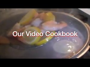 How to make Boiled Shrimp - Poaching Recipe | Our Video Cookbook #52