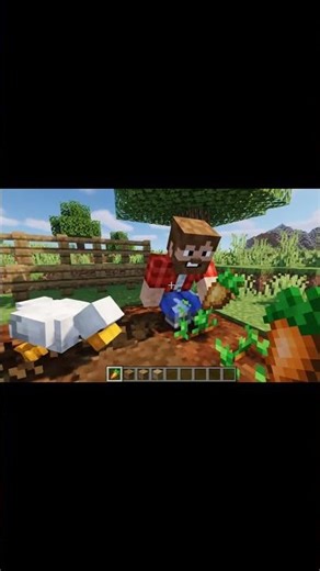 Mark Ruffalo Planting a Garden While a Duck Wanders in Minecraft