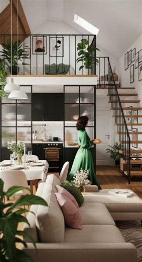 Modern Rustic Home Design: Open Concept Living Made Cozy #rustic #homedecor #interior