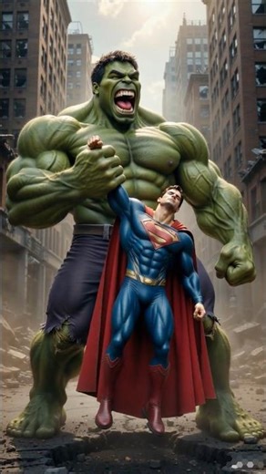 Hulk vs Superman #hulk #Superman