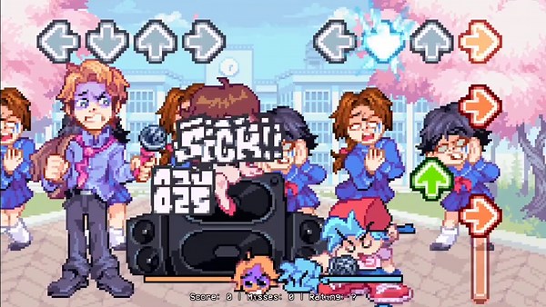 Senpai FNF Week 6 Animation: Roses