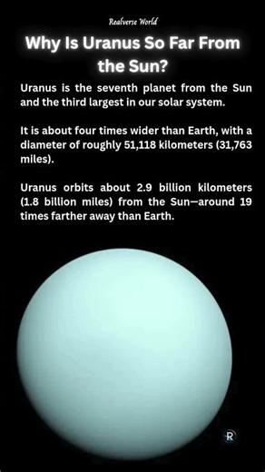 Why Is Uranus So Far From the Sun? 🪐 #space #cosmicexploration #spacefacts