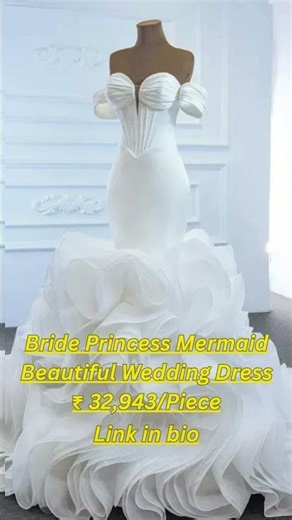 Bride Princess Mermaid Wedding Dress ✨ | Elegant Bridal Gown 2025 #indiandesignerwear #bollywood