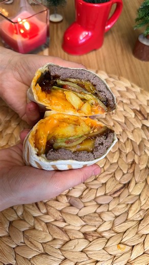 Burger in Tortilla
