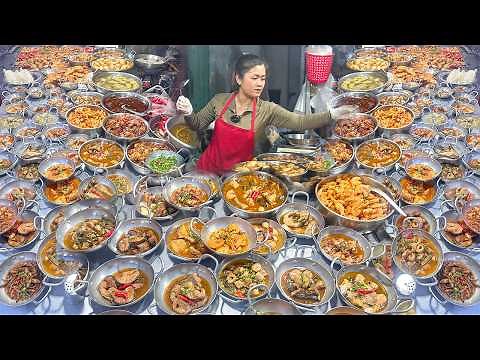 Insane Lunch Spot with Hundreds of Skillets Hidden in the Market Packed with Customers | Food Spots