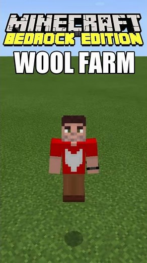 1.16 AUTOMATIC WOOL FARM - Minecraft Bedrock & Java Tutorial #shorts