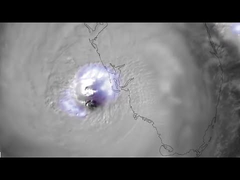 Crazy video shows inside the eye of Hurricane Ian