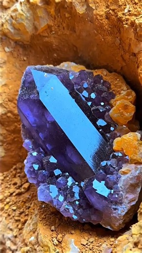 Wow amazing 😱 The discovery of beautiful purple crystal stones by primitive humans 💎#gemstone