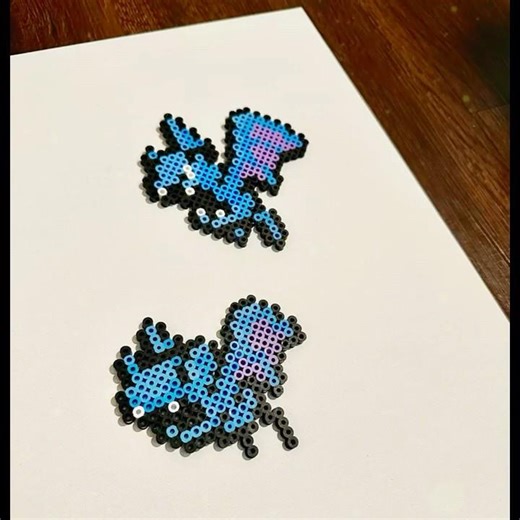 Zubat Evolution | Pokemon Inspired Perler Art #pixelart #art