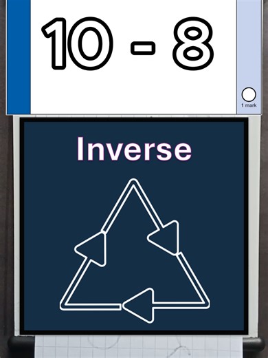 Inverse Strategy 🧠✨ Not just for checking. A powerful mental maths strategy. When pupils understand the inverse (addition ↔ subtraction), they stop doing the harder maths and start thinking smarter. That’s real fluency 💥 #MentalMaths #InverseOperations #MathsFluency #PrimaryMaths #MathsTeacher #TeacherTok #EdTok #MTC #SATs