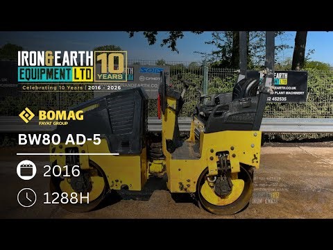 2016 Bomag BW80 AD-5 Twin Drum Roller