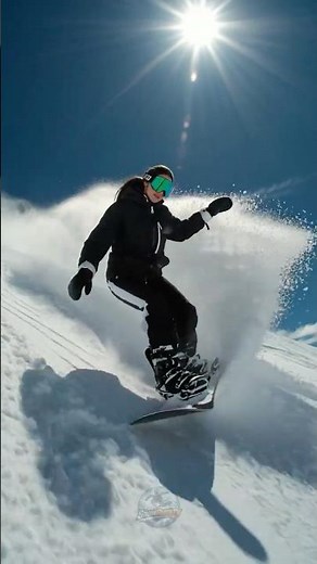 Riding Into The SUN! ☀️🏂 Epic Snowboard Carve in Mammoth Mountain, California | SnowRushTV