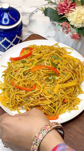 Healthy Veggies Noodles Ready In Just Minutes#noodlesrecipe