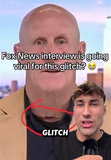 Fox News glitch is going viral after revealing this.😳 #foxnews #interview #glitch #fox #fyp