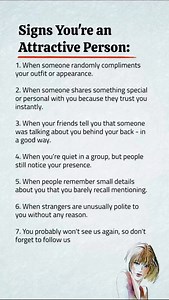 99K views · 1.3K reactions | Signs you are an attractive person | Beautiful Words | Facebook