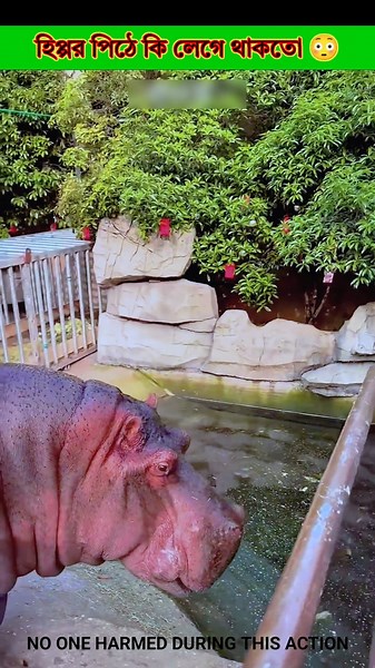 What would have stuck to the hippo's back? 😳