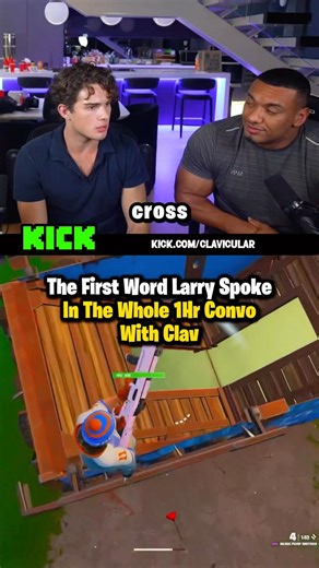 Larry Didn’t Speak The Whole Interview… #clavicular #fortnite