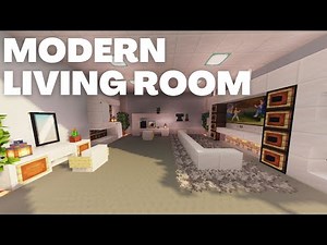 Minecraft: How To Make A Modern Living Room - Tutorial (Easy)