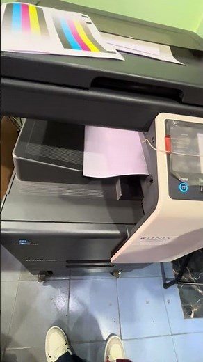 Konica Minolta bizhub c226i demo page printing #machine #copier #smallbusiness