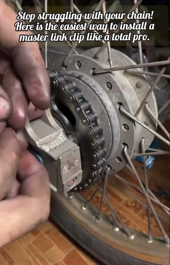 How To Install A Motorcycle Chain Master Link