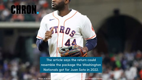 MLB exec says Astros could get historic haul for Yordan Alvarez