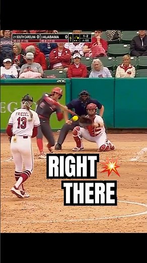 Ana Roman Opened It Up 🔥 RBI Double | Bama Softball