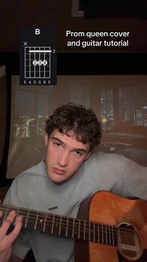 Prom queen cover and guitar tutorial with chords #fyp #guitar #songcover #musictutorial #guitartutorial