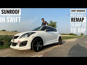 Driving the modified swift with 110 bhp |sunroof in swift | swift diesel stage 1 remap | 17" alloys
