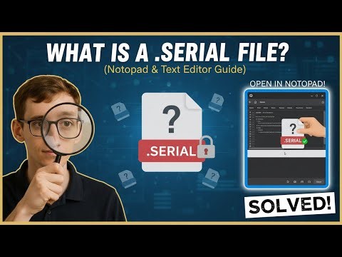 What is a SERIAL File? (Notepad)
