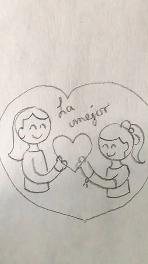 Dibujos fáciles de mamá e hija para todos