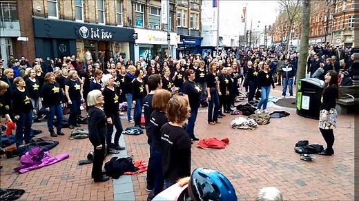 138K views · 1.9K reactions | Here's the full video of the Rock Choir flash mob in Reading, England at the weekend - amazing! | Berkshire Live | Facebook
