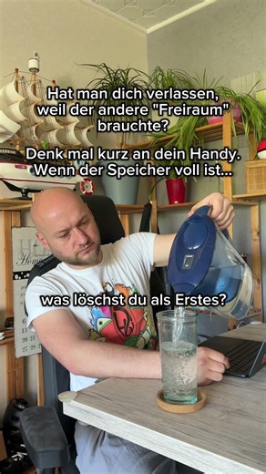Die bittere Wahrheit, wenn jemand "nur Freiraum" braucht.