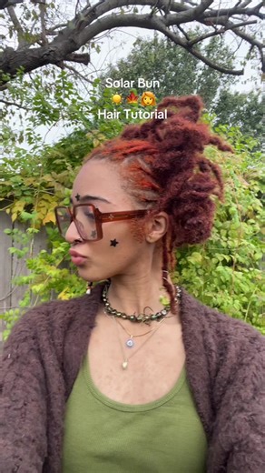 Easy Locs Solar Bun Hairstyle Tutorial