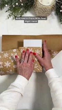 How to Do the Envelope Gift Wrap (Step-by-Step Tutorial) #easygiftwrapideas #holidayonshorts
