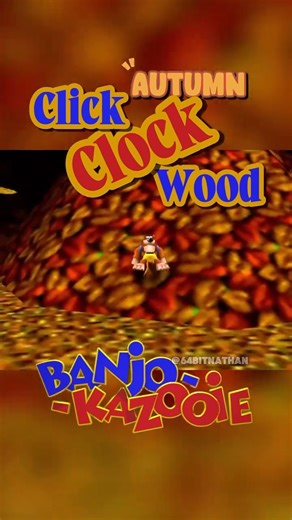 Nathan on Instagram: "Banjo-Kazooie · GREATEST GAME EVER?! I’m not sure if I’ve said it enough on here, but this is my all-time favourite game. And Click Clock Wood? Absolute perfection. 🍂🍁 (FALL VIBES TODAY!) Brilliantly composed by the legendary @grantkirkhopecomposer — the music alone can be on repeat in my house… until my wife loses her mind 😂 What’s your favourite level in Banjo-Kazooie? Have you played it recently? . . . TAGS: #banjokazooie #nintendo64 #n64games #retrogaming #nostalgiag