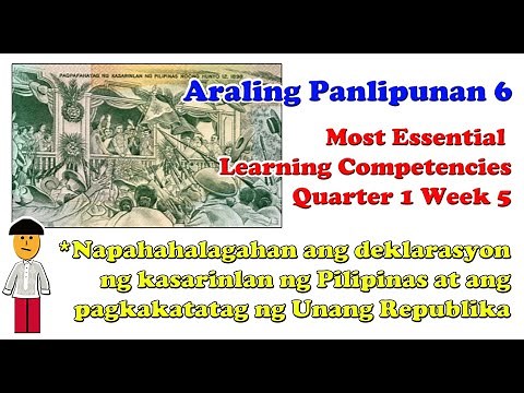 Ang deklarasyon ng kasarinlan ng Pilipinas at ang pagkakatatag ng Unang Republika