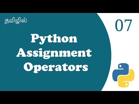 Assignment Operators In Python With Example | Tutorial in Tamil | Tamil Programmer
